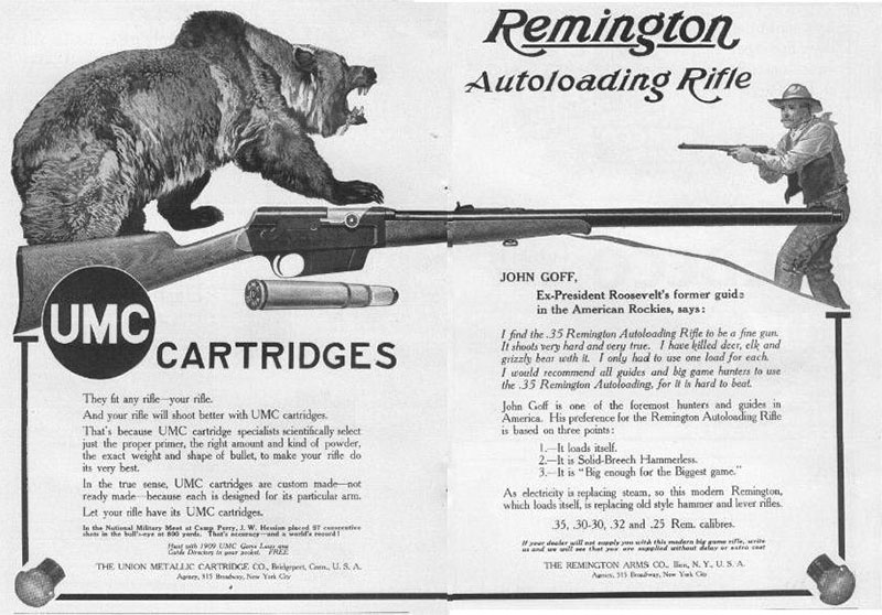 pre-Model 8 Remington Autoloading Rifle advertisement
